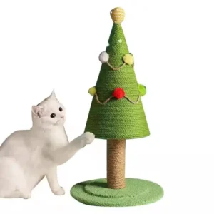 Cat Scratching Post Christmas Tree Toys Cat Scratcher Column Grinding Paws Pet Christmas Decoration Cat Scratcher