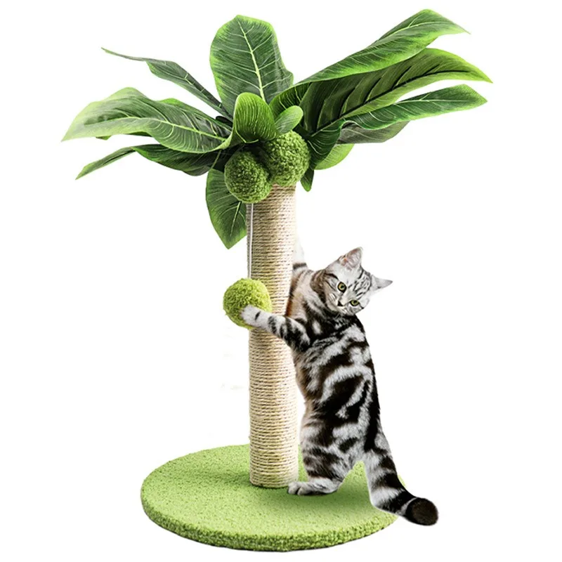 Cat Scratching Post Sisal Cat Scratching Board Cat Climbing Tree for Large Adult and Kittens