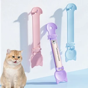 Cat Strip Squeeze Spoon Cat Snacks Accessories Treat Wet Food Feeding Spoon Pet Products