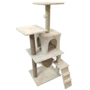 Cat Tree Cat Toys House Luxury Cat Climbing Frame Solid Wood Tree Scratcher