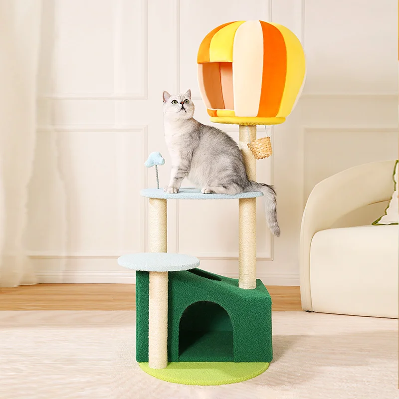Cat Tree Tower Condo Furniture Scratch Post for Kittens Pet House Play Multifunctional Cat Tree Sisal Cat Tower