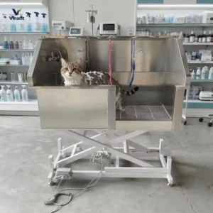 Cat Washing Station Multifunction Stainless Steel Big Dog Grooming Bath Tub