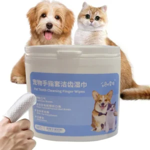 Cat and Dog Oral Stones Toothbrush Pet Wet Wipes for Teeth Cleaning Removes Bad Breath