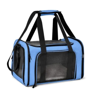 Cats Dogs Puppies Breathable TSA Airline Approved Soft Sided Collapsible Travel Puppy Cat Dog Carrier Pet