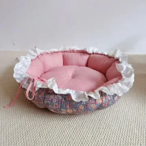 Cats and Small Dogs Adjustable Size Soft Comfortable Pet Bed Breathable PP Cotton Warm Cat Nest Round Pet Mats