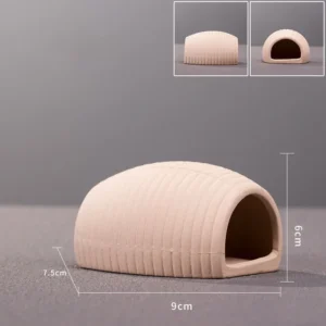 Ceramic Aquarium Fish Tank Water Treatment Accessories Indoor Nature Inspired Breeding Cave Decorative Purpose