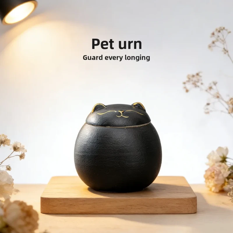 Ceramic Pet Cremation Urns for Dogs and Cats Frosted Sealed Moisture proof Memorial Funeral Supplies