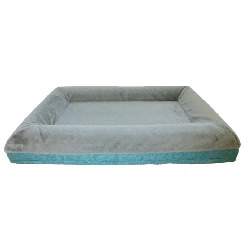 CertiPUR US Factory Dog Pet Bed for Large Sofa Foam Bed with Neck Bolster Removable Cushion Bed