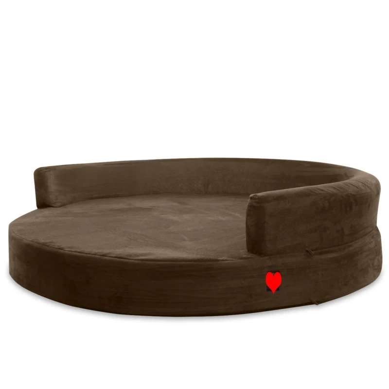CertiPur US Memory Foam Bolster Dog Bed with Waterproof Covers