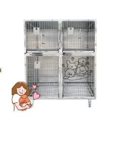 ChenHong Durable Pet Cages Round Cornered Hospital Large Stainless Steel Dog Cages With Separator