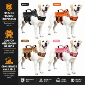 Chest Strap Pet Collars Leashes Harnesses Wear Resistant Bite Resistant Custom Logo Dog Harness for Eco Friendly Pet Solutions