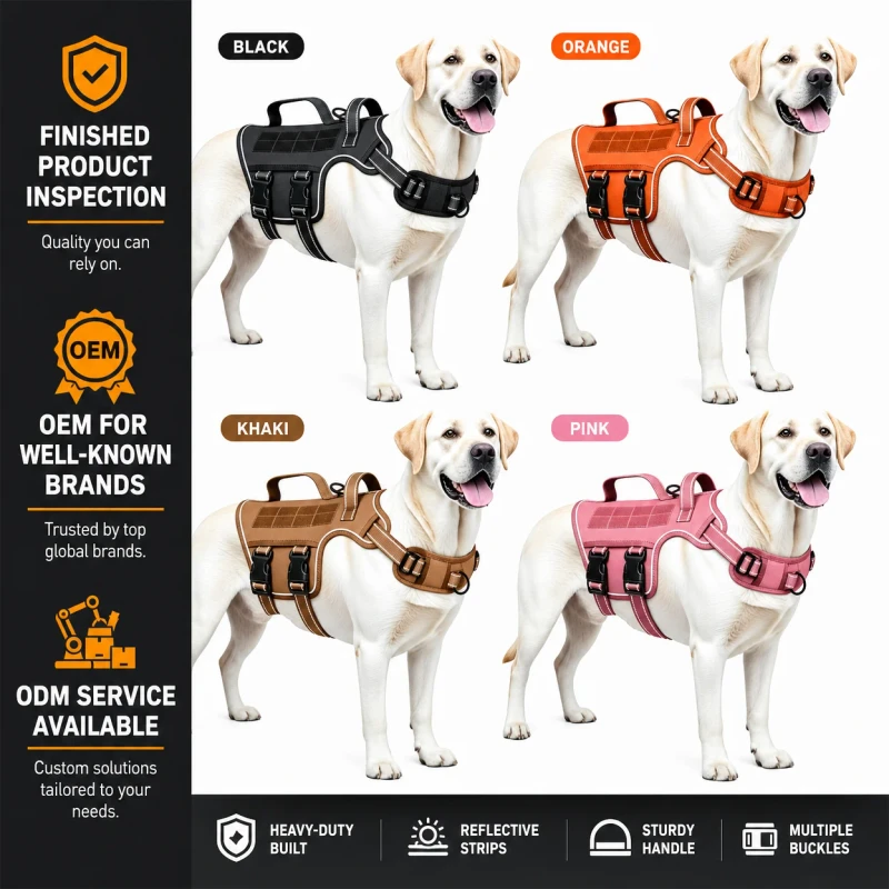 Chest Strap Pet Collars Leashes Harnesses Wear Resistant Bite Resistant Custom Logo Dog Harness for Eco Friendly Pet Solutions