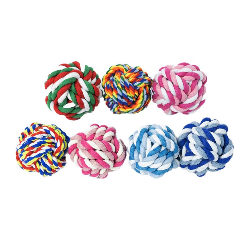 Chew Toys Eco Friendly Training Interactive Pulling Biting Rope Teeth Grinding for Large Medium Small Dogs Cats Cotton