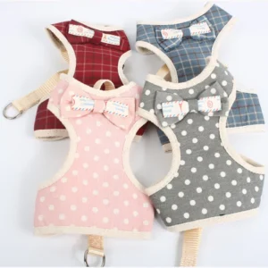 Chihuahua Puppy Dog Vest Harness and Leash Set Adjustable Pet Harnesses for Small Dogs Pinscher Yorkshire Mascotas Leads