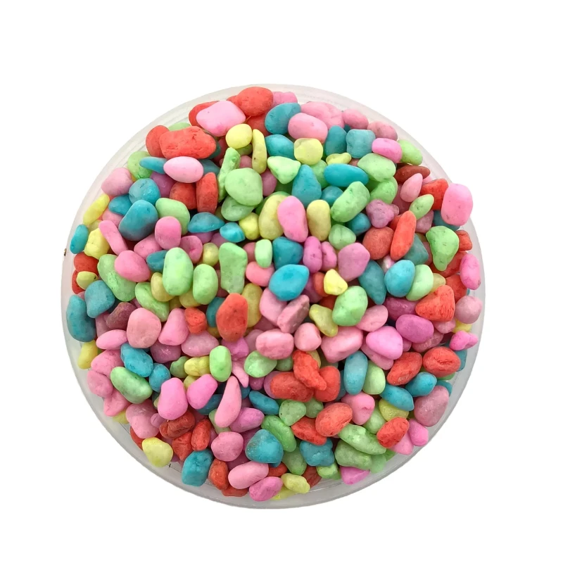 China Factory Dyed Pebble Stone Decorative Artificial Pebble Flat Pebble for Aquarium Accessories and Landscaping Decoration