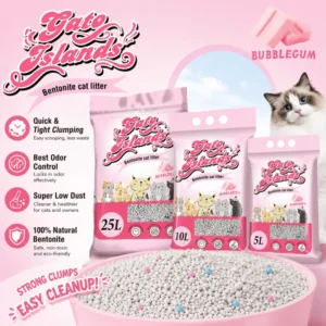 China Factory Supplier Best Premium Brand 99.99% Dust Free Odor Control Strong Clumping Bentonite Cat Litter