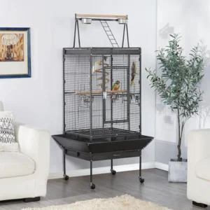 China Manufacture Factory Direct Eco Friendly Metal Large Size Outdoor Aviary Strong Bird Cage for Parrots Bird Supplies