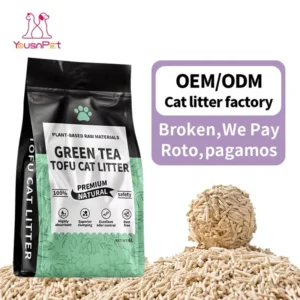 China Manufacturer Bean Fibre Cat Litter 2.0mm Standard Pellet Superior Clumping Highly Absorbent 6L Classic Edition