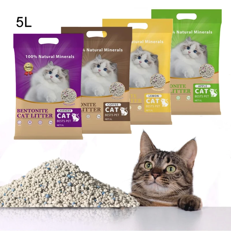 China Manufacturer OEM Cat Litter Bulk Clumping Cat Litter Deodorizer Bentonite Cat Litter