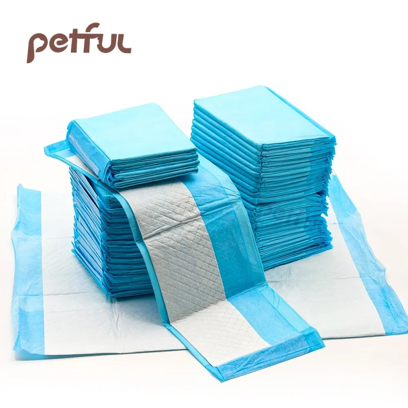 China OEM Factory High Absorption Disposable Pet Potty Pads Puppy Diapers Standard Absorbency Soft Non Woven Fabric