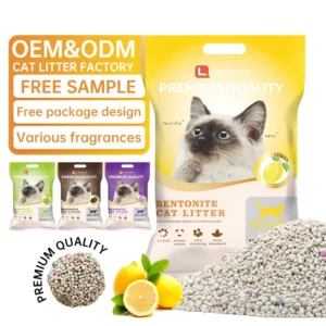 China Pet Supplies Natural Organic Color Ball Shape Cat Sand Multi Fragrance Clumping Colored Bentonite Cat Litter
