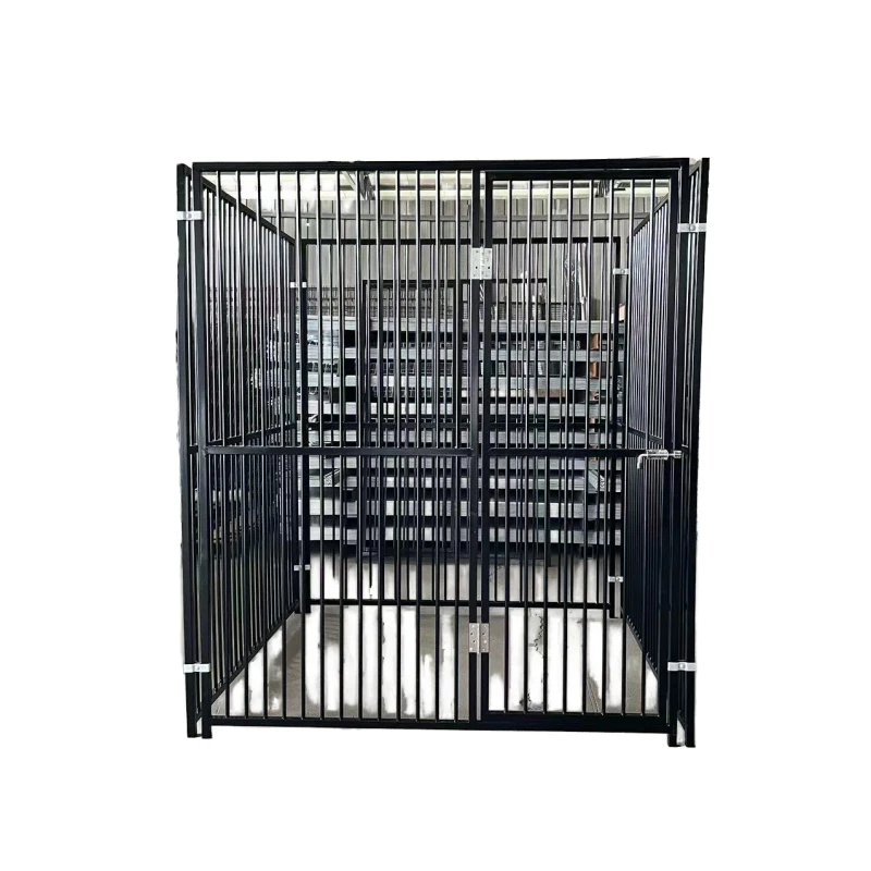 Chinese Factory Custom Size Steel Galvanized Powder Coated Eco Friendly Waterproof Large Dog Kennel Cages Home Garden