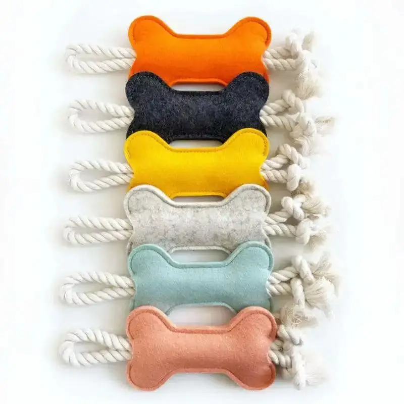 Chroma Dog Teeth Grinding Bone Stick Relief Pet Nibbling Knot Toy Wear Resistant Training Rubber Eco Friendly Dog
