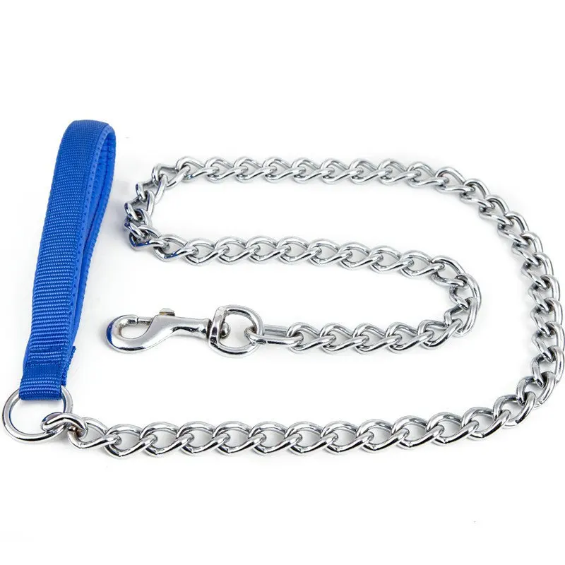 Chrome Coated Metal Chain Dog Leash