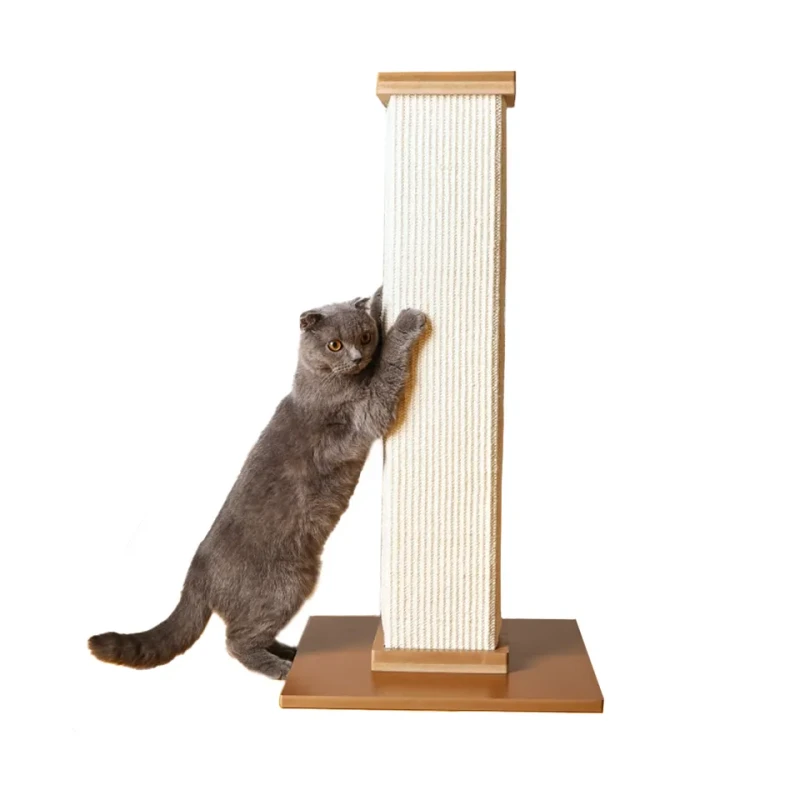 Classic Luxury Cat Tree Simple Wooden Sisal Cat Scratcher Climbing Frame Toy for Small Cats with Halloween Carton Packing