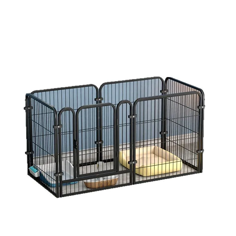 Classic Multifunctional Dog Fence Square Tube Pet Cage Available in Small Medium and Large Sizes for Dogs