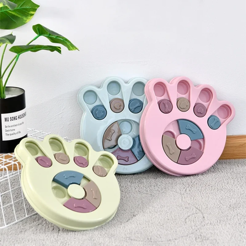 Classic Puzzle Educational Toys for Dogs Boredom Relief Interactive Chew Feeding Toys Polka Dot Pattern PP Material