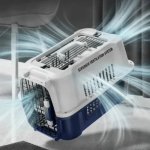 Classic Style Pet Carrier Airline Approved Plastic Transport Box Pet Transport Cage for Cats