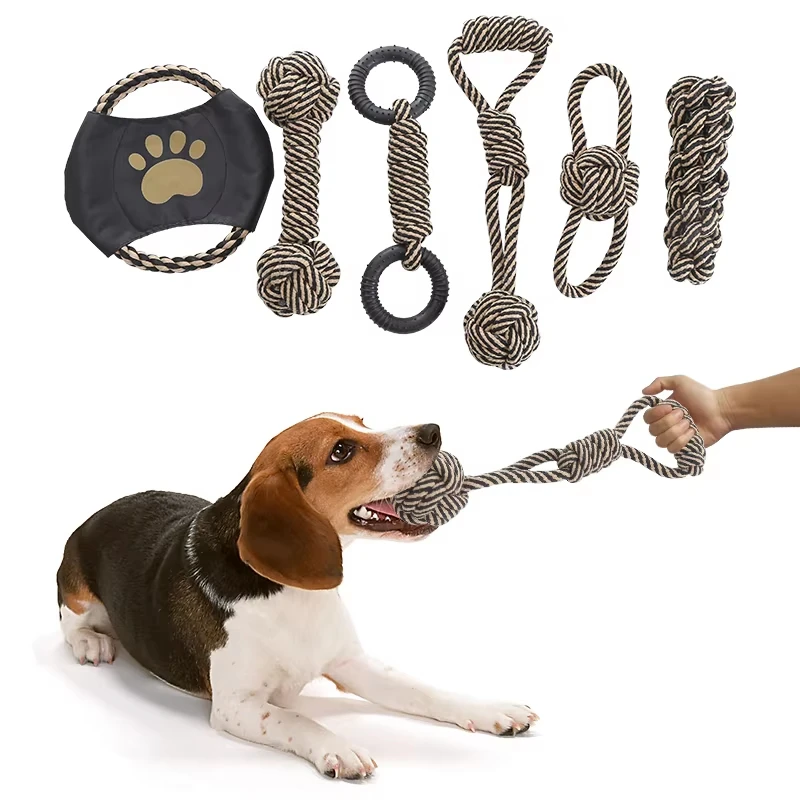 Clean Teeth Pet Dog Cotton Rope Braided Puppy Chew Toy