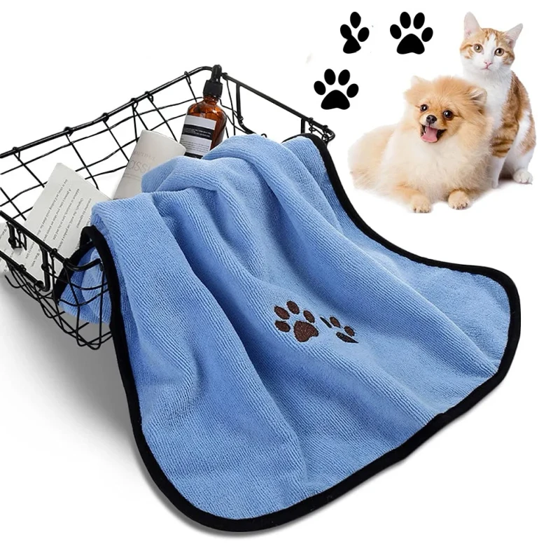 Cleaning Sets Soft Quick Drying Microfiber Pet Grooming Cat Absorbent Dog Bath Towel