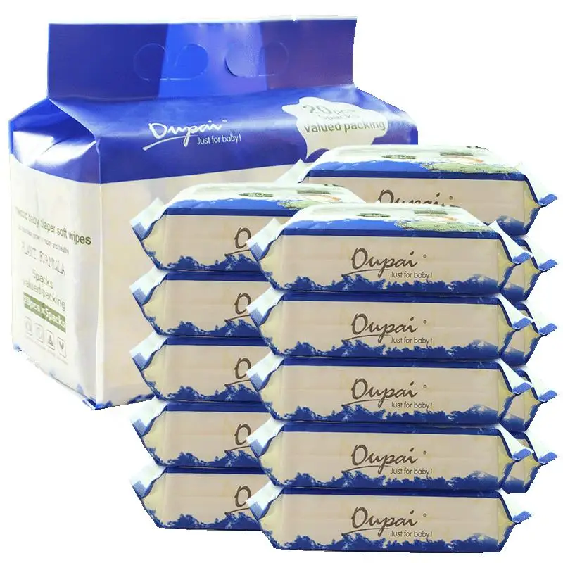 Cleaning Wet Tissue for Children Face Pet Organic Makeup Supples Diaper Dispenser Free Mouth and Hand Baby Wipes