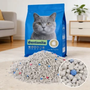 Clumping Bentonite Cat Litter High Absorbent Bentonite Cat Litter Dust Free for Pet Health