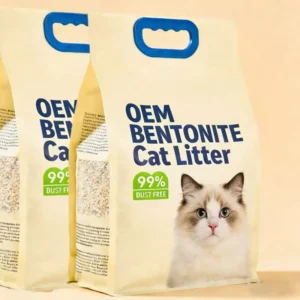 Clumping Cat Litter Natural Sodium Based Mineral Sand Biodegradable Low Dust Flushable Eco Friendly Gray China Origin