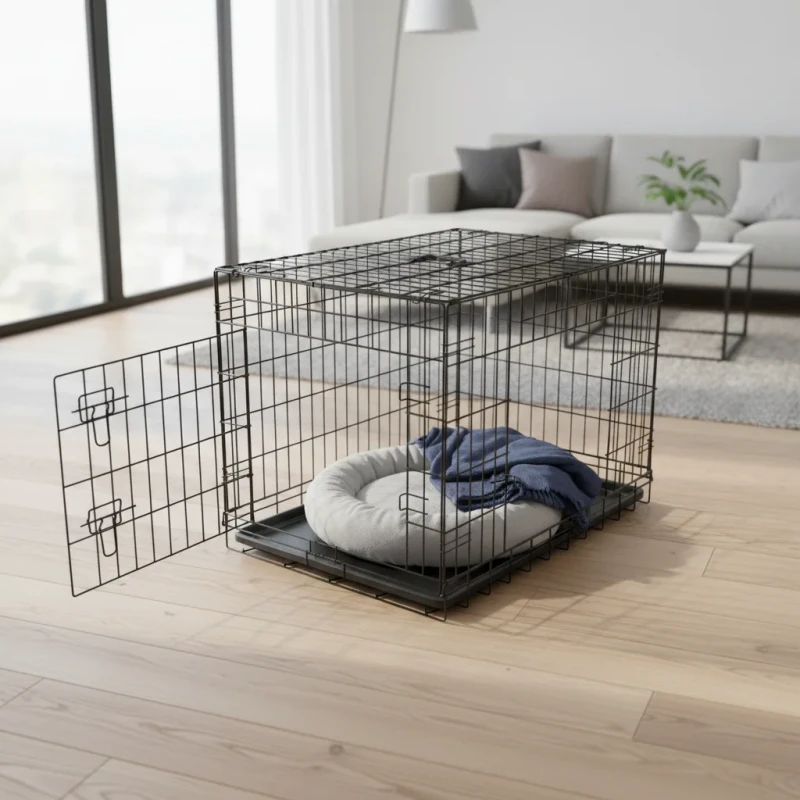Collapsible Pet Cage Other Pet Cages Indoor Metal Two Room Stainless Steel Dog Cage Kennel