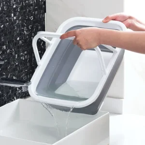 Collapsible TPR Multi Function Cleaning Bucket Multi Function Pet Bathing Folding Bucket Small Size