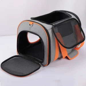 Collapsible Transport Traveling Portable Pet Carrier for Travel Airline Approved Dog Carrier