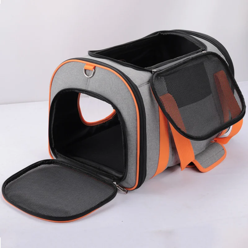 Collapsible Transport Traveling Portable Pet Carrier for Travel Airline Approved Dog Carrier