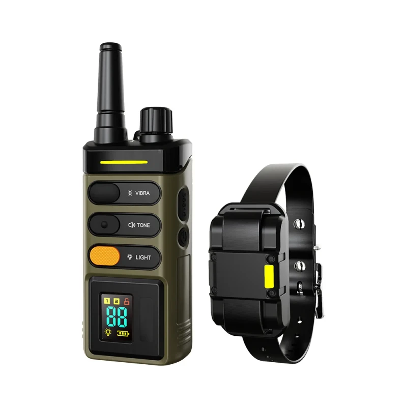Color Screen Remote Control Trainer 1600 Meters Bark Control Electronic Collar for Dogs