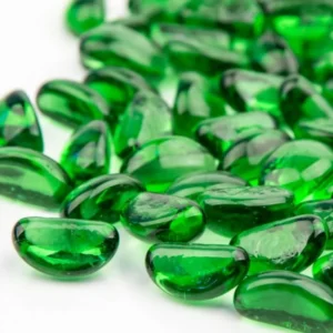 Colored Green Cashew Fire Glass Beads Eco Friendly Fire Resistant Waterproof Entry Dining Bathroom Kitchen