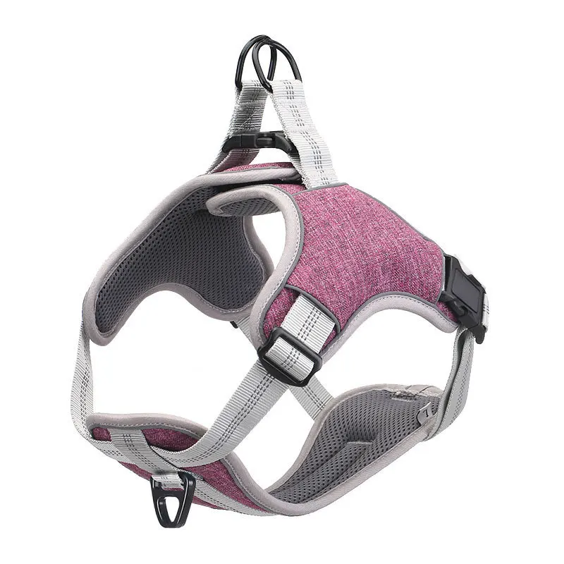 Colorful Adjustable Custom Logo Dog Harness