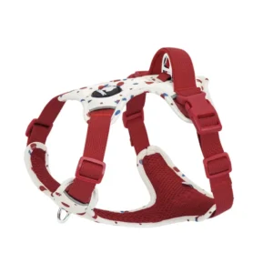Colorful Patterned Sport Fashion Dog Harness with Breathable Mesh and Adjustable Buckles for Small Dogs Comfortable Walking