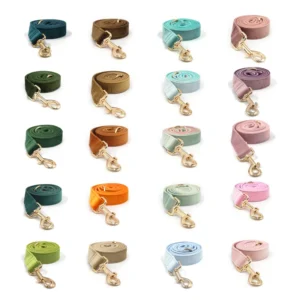 Colorful Pet Leashes Luxury Velvet Dog Walking Leash Fashion Custom Dog Leash Printed Logo