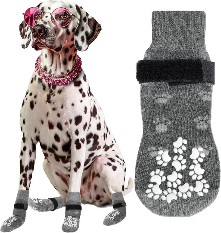 Colorful Puppy Apparel Breathable Cotton Pet Cat Dog Anti Slip Shoes Socks Designer Custom All Season Cute Customized Logo DOT