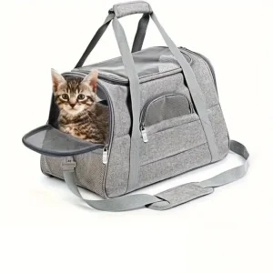 Comfort Mat Soft Sided Airline Approved Breathable Portable Pet Carrier Bag for Cats Dogs Travel Airplane Trip