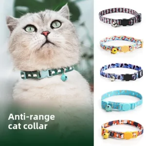 Comfortable Anti Suffocation Pet Decoration Supplies Cat and Kitten Braided Necklace Collar with Bell Safe for Dogs