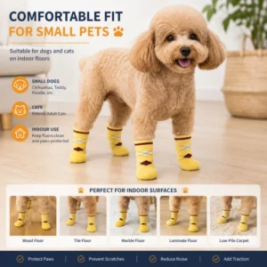 Comfortable Anti-slip Protective Indoor Pet Socks